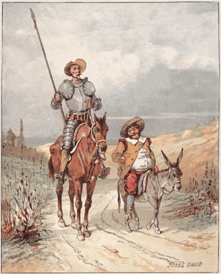 Jules David, ‘Don Quixote and Sancho Panza’, 1887. Wikimedia Commons